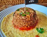 Foto langkah ke 13 dari resep Nasi Goreng Telur Dadar One Piece (versi Manga).