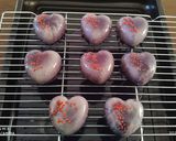 Φωτογραφία βήματος 30 της συνταγής Raspberry mousse hearts with bottom spongecake and Mirror Glaze