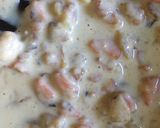 A picture of step 4 of Fish pie sauce.