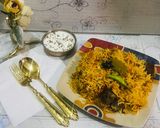 A picture of step 9 of Mutton biryani.