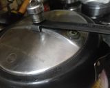A picture of step 3 of Moong dal.