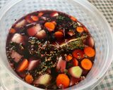 Une image de l'étape 14 de Marinade au vin rouge, légumes et aromates.