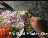 A picture of step 1 of Chana Chaat.