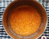 A picture of step 1 of Masoor Dal Tadka.