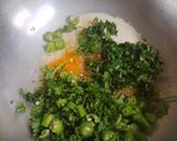 A picture of step 1 of Leftover khichdi thalipeeth with semolina.