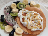 بان كيك 🥞الفاكهة🥝 والكريما