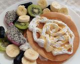 صورة لخطوة 1 من وصفة بان كيك 🥞الفاكهة🥝 والكريما