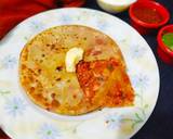 Stuffed veg paneer paratha recipe step 5 photo