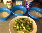 A picture of step 2 of Sunshines fried okra.