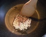 A picture of step 3 of Shrimp and Snow Peas Sautéed in Anchovy-Mayo.