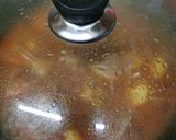 A picture of step 5 of Lockdown chicken curry.