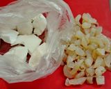 A picture of step 1 of Microwave-Steamed Shrimp and Hanpen Bites.
