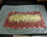 A picture of step 3 of bacon roll.