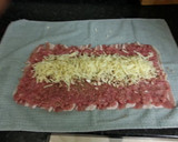 A picture of step 3 of bacon roll.
