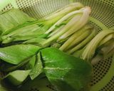 Hình bước làm 2 của món Tim cật xào cải thìa