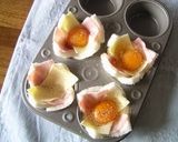 A picture of step 3 of Soft-Set Fried Eggs in Bread Cups.