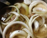 A picture of step 3 of Onion Soup with Pancetta.