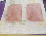 A picture of step 2 of Ham and Pickle Pinwheels.