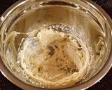 A picture of step 2 of Chocolate Ganache Buttercream Frosting.