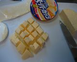A picture of step 3 of Easy Tri-Colored Diamond-Shaped Bavarois.