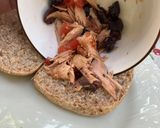 A picture of step 6 of Mini Whole Wheat Sandwich with Prepared Melva.
