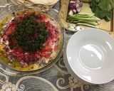 صورة لخطوة 10 من وصفة سلطة الفول باللبن والطحينة👍