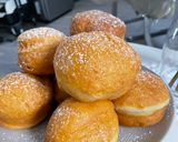Csokipudinggal töltött fánkok recept fázis 4 fotója