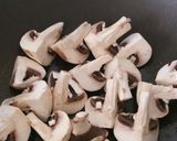 A picture of step 2 of Mushroom and stilton omelette.