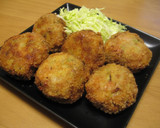 A picture of step 6 of Minced Pork Cutlets with Ham and Cabbage.