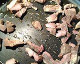 A picture of step 1 of Grilled pork steak sandwich.