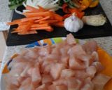A picture of step 1 of My Chinese Chicken stir fry with mix veg 😀.