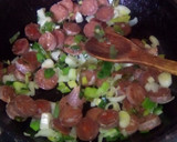 Foto del paso 2 de la receta: Frijoles chinos con chorizo canario