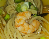Foto del paso 8 de la receta: Spaghetti con verdura y langostinos al ajillo