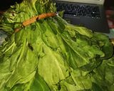 A picture of step 1 of Daal Palak.