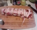 A picture of step 1 of Bacon wrapped pork tenderloin.