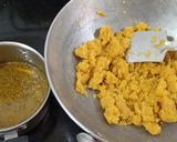 A picture of step 6 of Mohanthal (Besan Burfi).