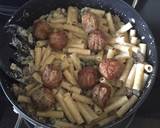 Creamy Mushroom Pasta With Onions And Spinach recipe step 8 photo