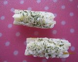 A picture of step 3 of Crispy Chikuwa.