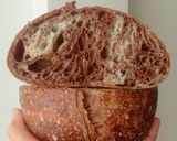 Foto langkah ke 24 dari resep Choco Swirl Sourdough Bread (Open Bake Method).