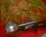 A picture of step 3 of Qunioa & Flax Seed Cabbage Rolls.