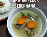 Foto langkah ke 7 dari resep 2>< SOP ayam PECOK sederhana.