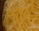 A picture of step 1 of Shrimp and Asparagus Lemon Flavored Pasta.