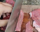 Foto langkah ke 1 dari resep Tumis Daging Pedas super simple.