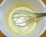 A picture of step 6 of Pancake Mix Cinnamon Apple Cake in a Frying Pan.