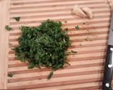 A picture of step 2 of Espagueti Verde- Green Spaghetti.