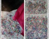 A picture of step 2 of Fairy Bread ! :-).