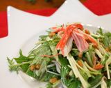 A picture of step 4 of Natto & Mizuna Salad.