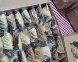 Foto langkah ke 5 dari resep Bolu Susu Tiramisu Mini.