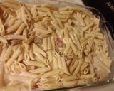 A picture of step 4 of My Chicken-Bacon Alfredo (egg-free).