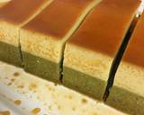 Bánh Flan cheesecake Trà xanh. bước làm 5 hình